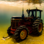 Traktor unterwasser