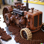 Ein Traktor aus Schokolade :P