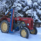 Im Schnee toben mit meinem Steyr